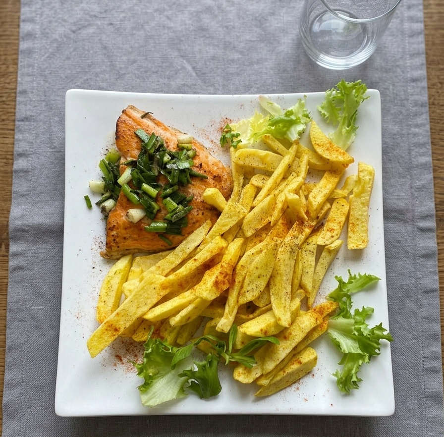 Salmón a la plancha